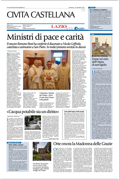Avvenire - pagina diocesana del 18/09/2022